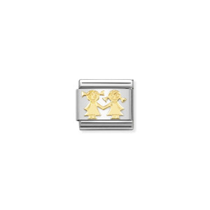 Nomination Gold Sisters Charm 030162/67 | McCloys Jewellery