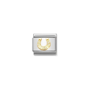Nomination Gold Horseshoe Charm 030149/08 | McCloys Jewellery