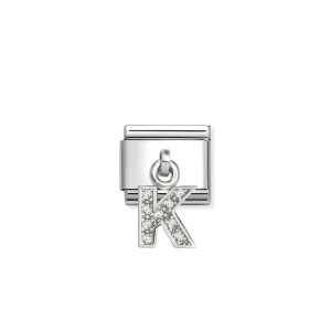 Nomination Silver Hanging K CZ Composable Charm