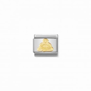 Nomination Gold Buddha Classic Composable Charm | Spiritual Bracelet Link | McCloys Jewellery
