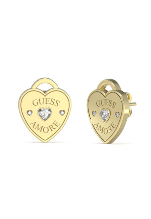 Guess Amore Gold Heart Studs - UBE05058YG