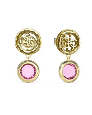 Guess Petra 4G Logo Pink Gold Earrings - UBE05098YGFC