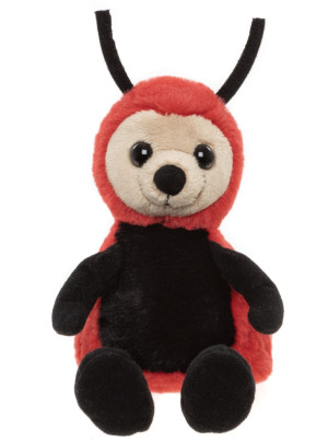 Bear & Me Charlie Bear Leaf Ladybird Rose Red - Medium