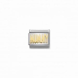 Nomination Gold Mummy Classic Composable Charm 030107/21 | Mum Charm Bracelet | McCloys Jewellery