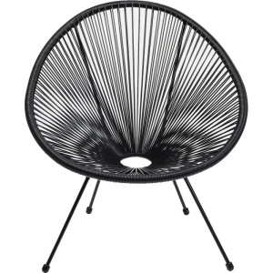 Fotel Acapulco Mono Black - Kare
