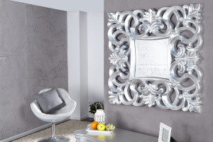 Lustro Venecja 75 cm srebrne