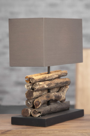 Lampa biurkowa Perifere brązowa