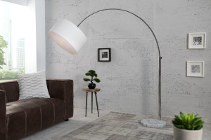 Lampa podłogowa Bowl biała