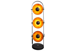 Lampa podłogowa Cama zestaw 3 czarno-złota
