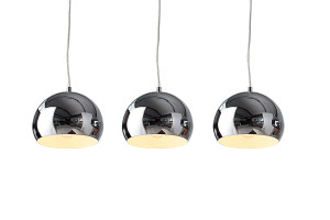 Lampa wisząca Acoro 3 chromowana