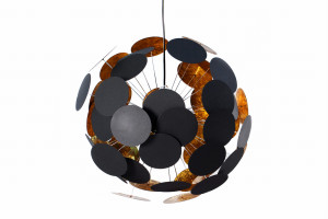 Lampa wisząca Infinity Home czarno-złota