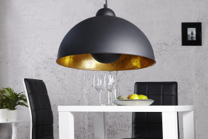 Lampa wisząca Cama czarno-złota