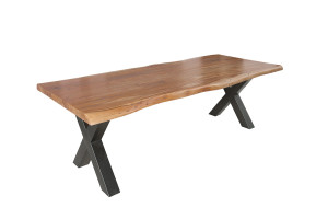 Stół drewniany Tatum X 240cm akacja 60mm miodowy Invicta