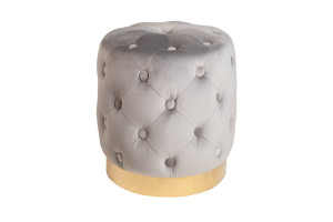 Pufa Modern Barock 35cm szary-złoty Invicta