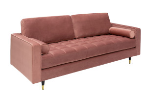 Sofa Levt 225cm różowy Invicta