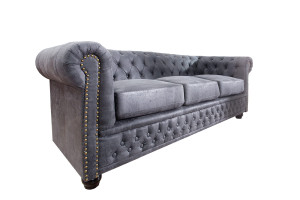 Sofa Niagara 200 cm szary antyczny Invicta