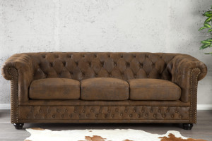 Sofa Niagara 3 antyczny brązowy Invicta