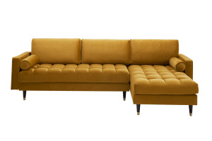 Sofa Levt musztardowy Invicta