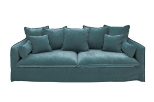 Sofa Smart 210 cm niebieski Invicta