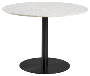 Stół Corby 105cm biały-czarny Actona