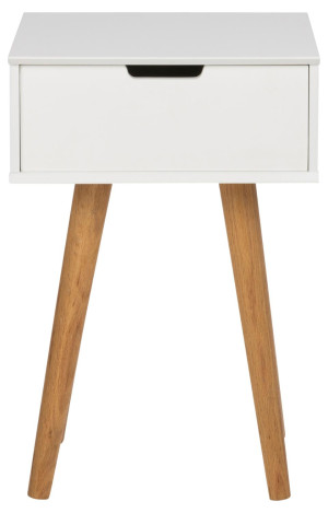 Stolik Mitra 40x30cm biały-naturalny Actona