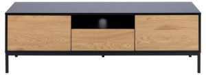 Szafka Seaford 140cm naturalny-czarny MDF Actona