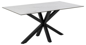 Stół Heaven 160-90cm biały-czarny Actona