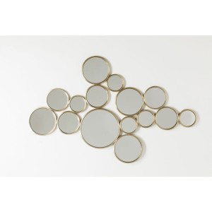 Lustro Bubbles Brass 93x138cm