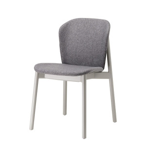 Krzesło Finn natural - rama szary mat