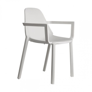 Krzesło Piu z podłokietnikami - linen