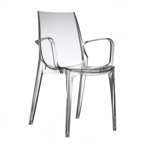 Krzesło Vanity Arm Scab Design - transparentne
