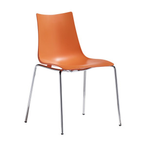 Krzesło Zebra Technopolymer - rama chromowana