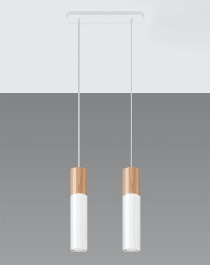 Lampa wisząca Pablo 2 biała
