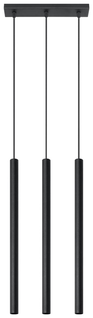 Lampa wisząca Pastelo 3 czarna