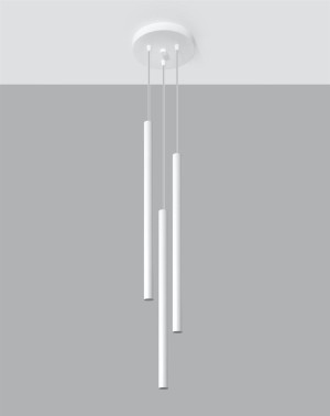 Lampa wisząca Pastelo 3P biała