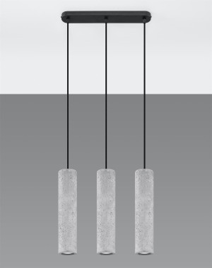 Lampa wisząca Luvo 3L szara