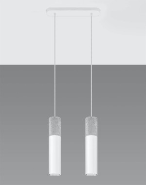 Lampa wisząca Borgio 2 biała