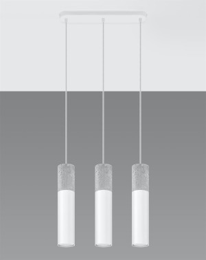 Lampa wisząca Borgio 3L biała
