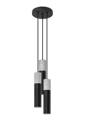 Lampa wisząca Borgio 3P czarna