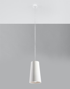 Lampa wisząca ceramiczna Gulcan biała