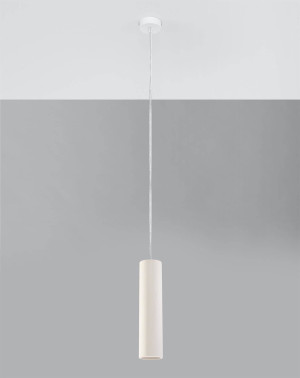 Lampa wisząca ceramiczna Nancy biała