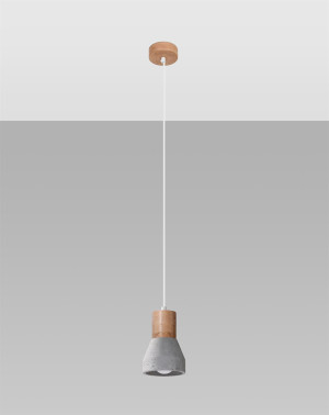 Lampa wisząca Qubic szara