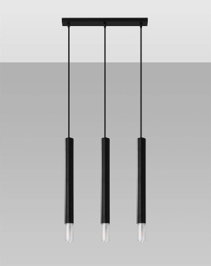 Lampa wisząca Wezyr 3 czarna