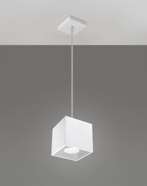 Lampa wisząca Quad biała