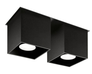 Plafon Quad 2 czarny
