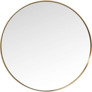Lustro Curve Round Brass śr. 100 cm