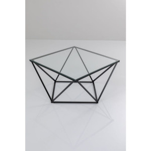 Stolik kawowy Cristallo Black 80x80 cm