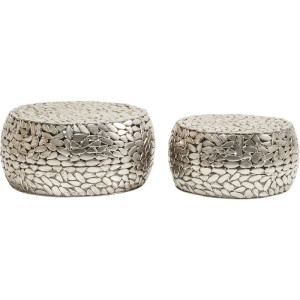 Stolik kawowy Pebbles Deluxe Silver