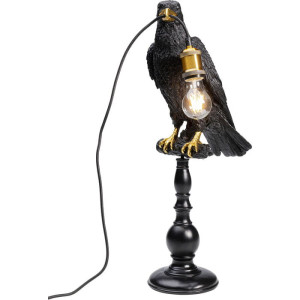 Lampa stołowa Sitting Crow Mat Black
