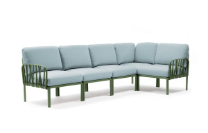 Sofa ogrodowa Komodo 5 zielony stelaż